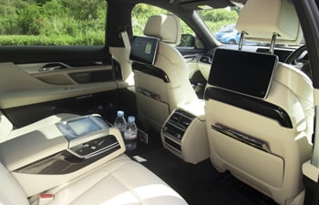 Airport Transfers Brighton - Mercedes S Class Interior with TV Screens