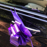 Wedding Cars Brighton - Door Handle With Purple Ribbon